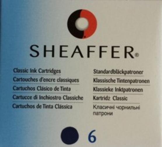 Sheaffer naboje krótkie (6 szt.) granatowe