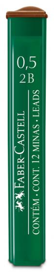 Faber-Castell grafity do ołówka automatycznego 0.5 mm 2B (12 grafitów)