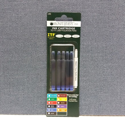 Naboje Monteverde pasujące do piór Lamy 5szt. niebieskie