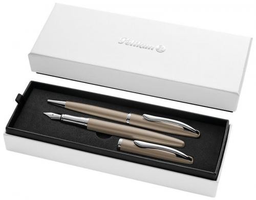 Zestaw piśmienniczy Pelikan pióro wieczne i długopis Jazz Noble Elegance, Taupe