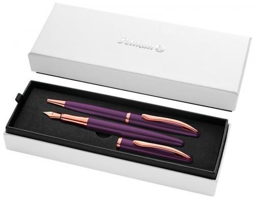 Zestaw piśmienniczy Pelikan pióro wieczne i długopis Jazz Noble Elegance, Viola