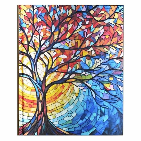 Notatnik Duży Stained Glass Tree of Life Peter Pauper Press