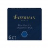 Naboje krótkie Waterman (6 szt.) niebiesko-czarne