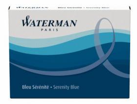 Naboje długie Waterman (8 szt.) niebieski Serenity Blue