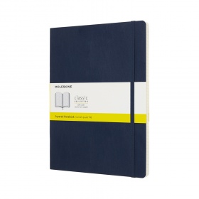 Notes Moleskine Classic 19x25 cm kratka miękka oprawa, szafirowy 