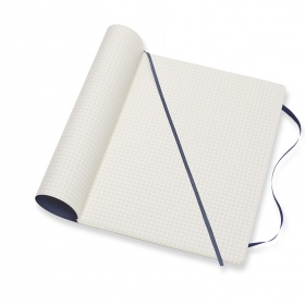 Notes Moleskine Classic 19x25 cm kratka miękka oprawa, szafirowy 
