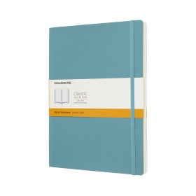 Notes Moleskine Classic 19x25 cm linia, miękka oprawa, reef blue