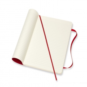 Notes Moleskine Classic 13x21 cm linia, miękka oprawa, czerwony