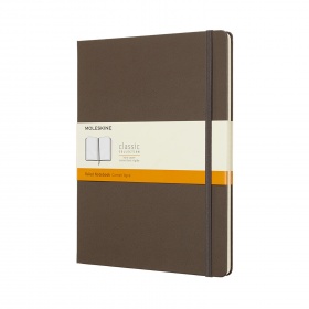 Notes Moleskine Classic 19x25 cm linia, twarda oprawa, earth brown
