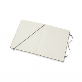 Notes Moleskine Classic 19x25 cm linia, twarda oprawa, earth brown