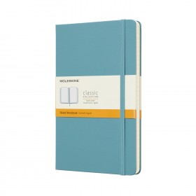 Notes Moleskine Classic 13x21 cm linia, twarda oprawa, reef blue