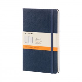 Notes Moleskine Classic 13x21 cm linia, twarda oprawa, szafirowy