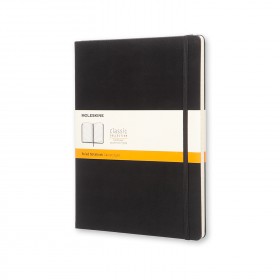 Notes Moleskine Classic 19x25 cm linia, twarda oprawa, czarny