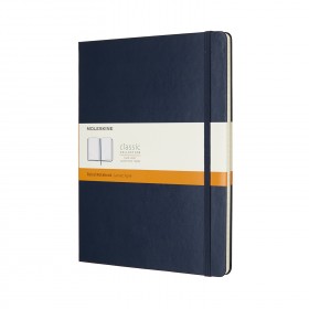 Notes Moleskine Classic 19x25 cm linia, twarda oprawa, szafirowy
