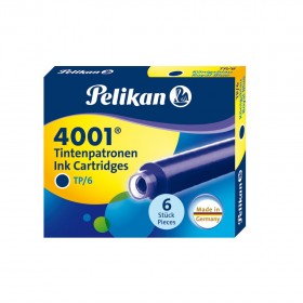 Naboje do pióra wiecznego Pelikan 4001 TP/6 krótkie niebieskie 