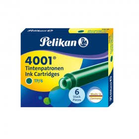 Naboje do pióra wiecznego Pelikan 4001 TP/6 krótkie zielone