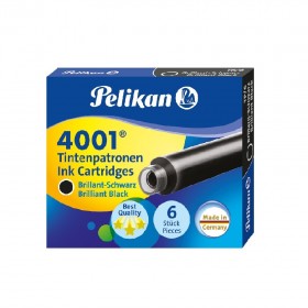 Naboje do pióra wiecznego Pelikan 4001 TP/6 krótkie czarne