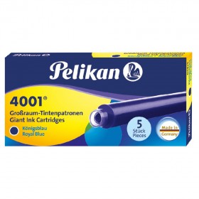 Naboje do pióra wiecznego Pelikan 4001 GTP/5 długie niebieskie