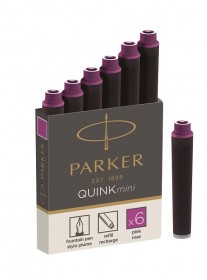 Parker Quink naboje do pióra wiecznego krótkie (6 szt.) różowe 1950411