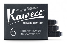 Naboje do pióra KAWECO czarne 6 szt. Pearl Black