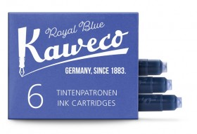 Naboje do pióra KAWECO niebieskie 6 szt. Royal Blue