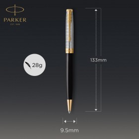 Długopis Parker Sonnet Premium METAL & BLACK GT