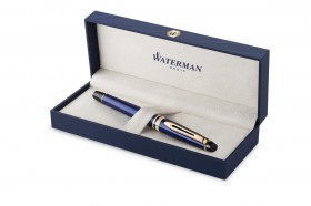 Pióro wieczne Waterman Expert Granatowy GT stalówka M z 18K złota