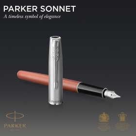 Pióro wieczne Parker Sonnet Sand Blasted Metal Orange 