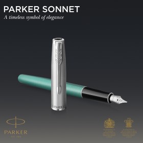 Pióro wieczne Parker Sonnet Sand Blasted Metal Green