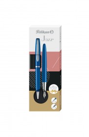 Zestaw piśmienniczy Pelikan pióro wieczne i długopis Jazz Noble Elegance, saphire