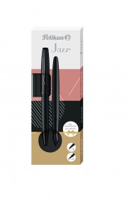 Zestaw piśmienniczy Pelikan pióro wieczne i długopis Jazz Noble Elegance, carbon
