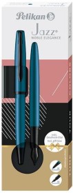 Zestaw piśmienniczy Pelikan pióro wieczne i długopis Jazz Noble Elegance, Aquamarin